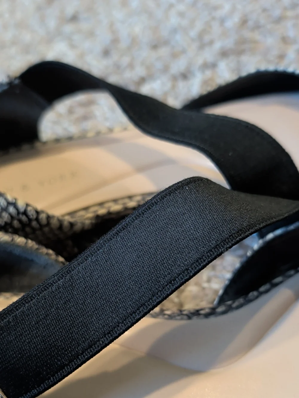 Preston & York Neutral Snake-Print Pointed D'Orsay Flats with Black Cross Strap